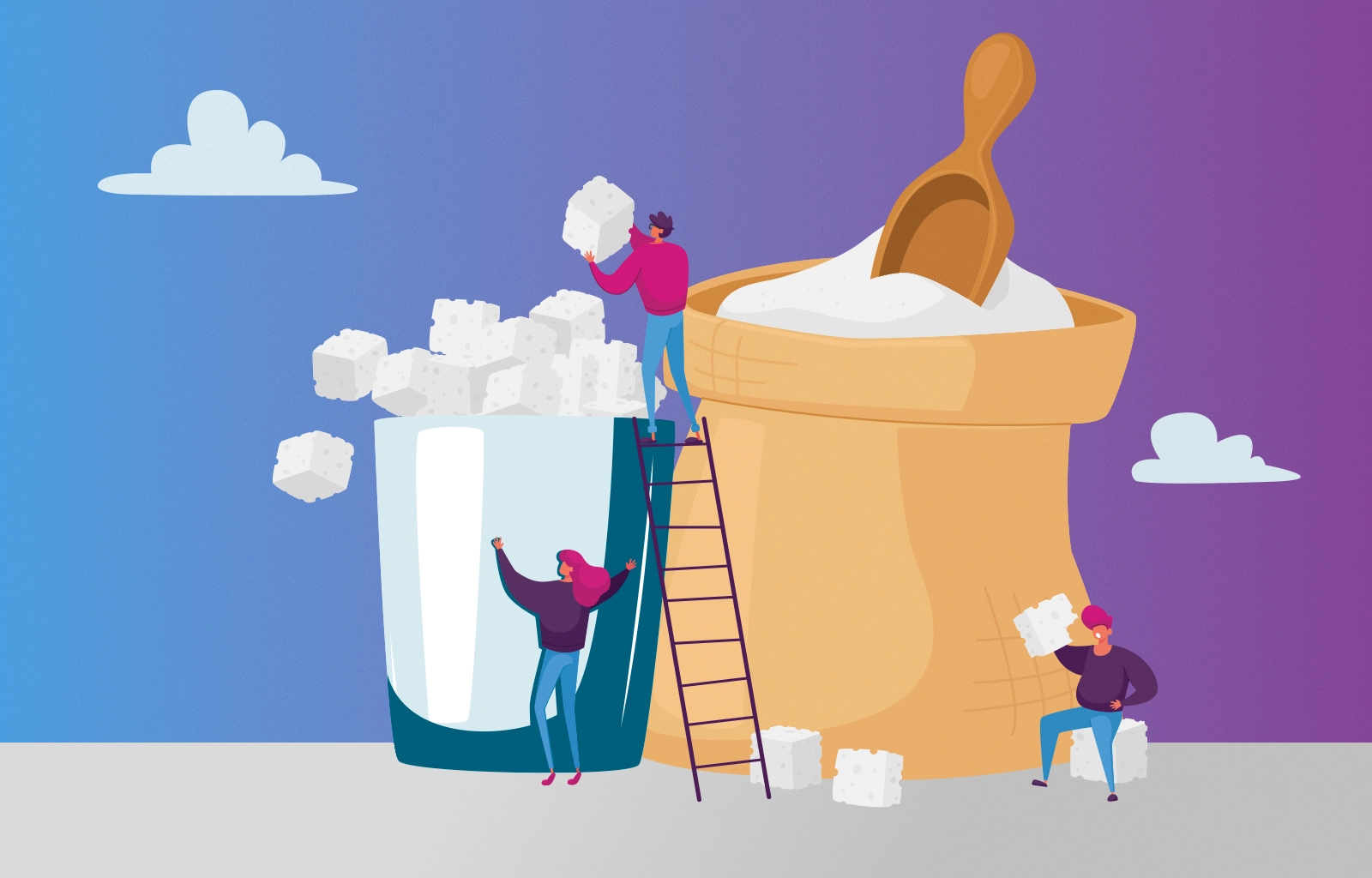 Specijal Sol i Šećer, naslovna ilustracija o šećeru