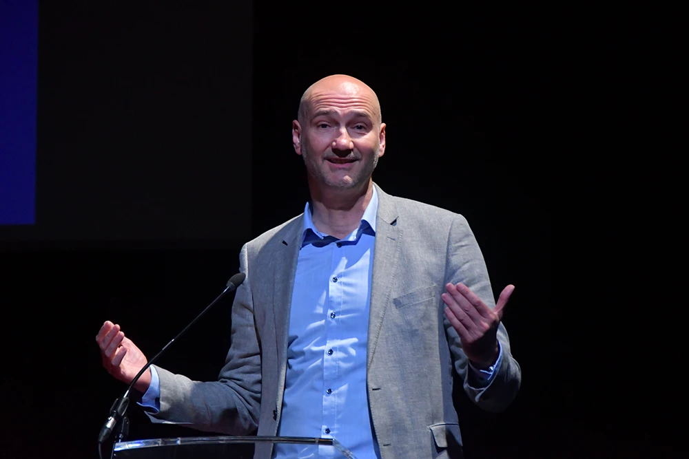 Joško Klisović, predsjednik Skupštine Grada Zagreba, na dodjeli trinaeste Nagrade Vesna Andrijević Matovac – VAM za 2023. u Lisinskom, koju dodjeljuje Udruga Sve za nju