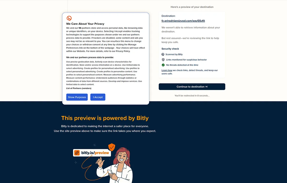 Screenshot web stranice s lažnog profila na Facebooku; koncept lažni oglasi
