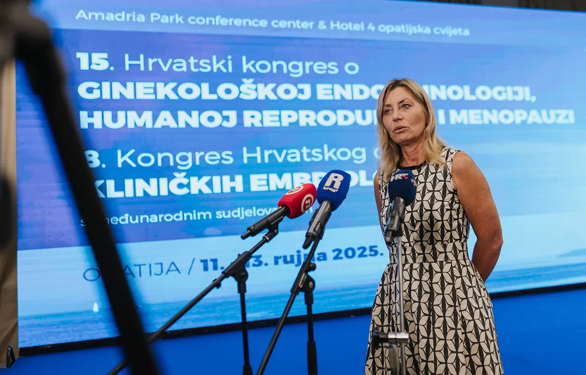 Prof. dr. sc. Dinke Pavičić Baldani na kongresu u Opatiji, razgovor na temu neplodnost u Hrvatskoj.