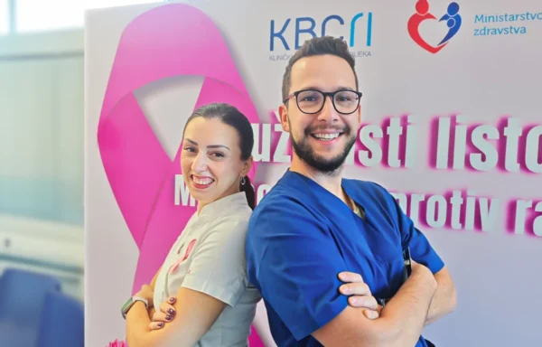 Zajednički portret dr. Maja Kolak Radojčić i dr. sc. Marin Golčić iz tima ENEA programa Klinike za tumore, KBC Rijeka; prehrana kod raka dojke