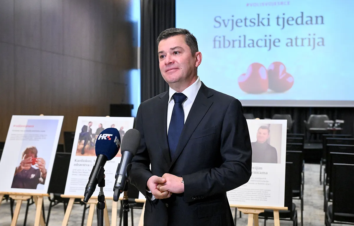 Svjetski tjedan fibrilacije atrija u RH, Zagreb, 25. 11. 2025., Hilton, prof. prim. dr. sc. Šime Manola, predsjednik Radne skupine za aritmije i elektrostimulaciju srca Hrvatskog kardiološkog društva; liječenje fibrilacije atrija