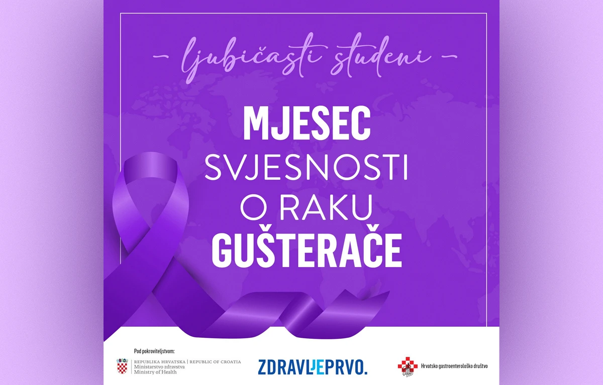 Vizual za Ljubičasti studeni Hrvatskog gastroenterološkog društva; rak gušterače