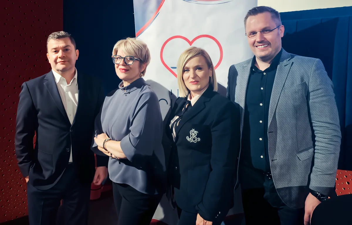 Ritam-srca-tribina-Osijek Fibrilacija atrija, tribina s liječnicima u Osijeku; prof. prim. dr. sc. Šime Manola, prim. dr. sc. Borka Pezo Nikolić, prof. dr. sc. Kristina Selthofer Relatić i doc. dr. sc. Hrvoje Roguljić