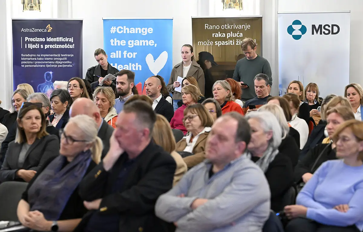 Publika, uzvanici i mediji na na konferenciji Ujedinjeni protiv raka u organizaciji Portala Zdravlje, na temu preživljenje od raka u Hrvatskoj