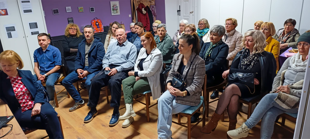 Predstavljanje knjižice "Vježbe za novi početak" za sprečavanje limfedema i predavanje "Prevencija i rano otkrivanje raka dojke" u udruzi Liga protiv raka Valpovštine.