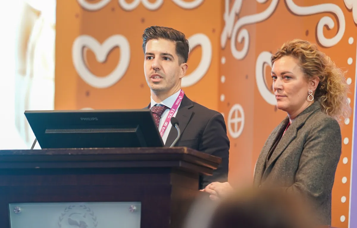 Dr. Alojzije Lacković i izv. prof. dr. sc. Ivana Mikolašević na konfenciji ECYG 2025.