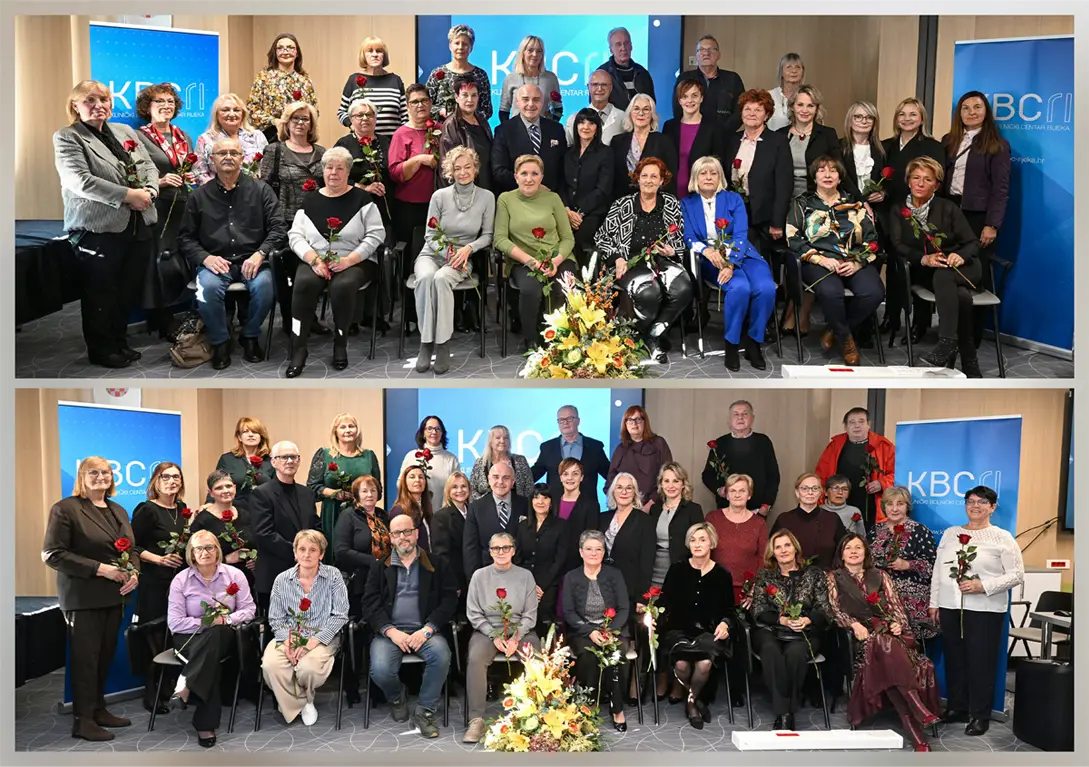 Grupni portreti umirovljene generacije djelatnika KBC-a Rijeka 2025.
