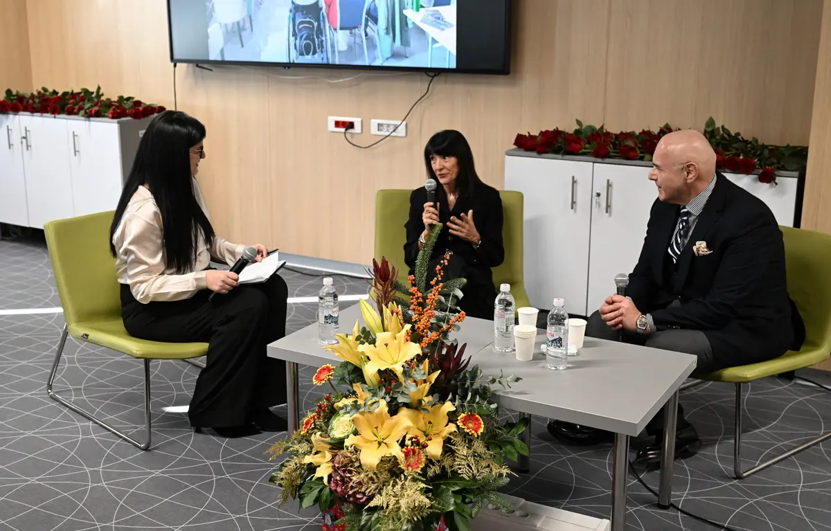 Ivana Rimac Lesički, prof. prim. dr. sc. Sanja Balen i prof. dr. sc. Alen Ružić na Svečanoj sjednici Stručnog vijeća KBC Rijeka, prosinac 2025.