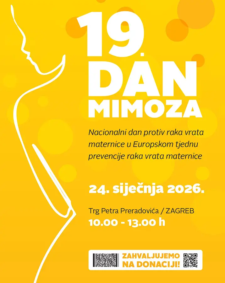 Poziv na obilježavanje 19. Dan mimoza na Cvjetnom trgu u Zagrebu, Hrvatska liga protiv raka