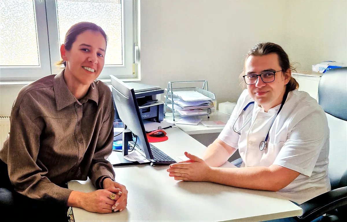 Općina-Privlaka-Daria-Bićanić-dr-Adrian-Goršeta Načelnica Općina Privlaka Daria Bićanić, mag. cin., i obiteljski liječnik dr. Adrian Goršeta.