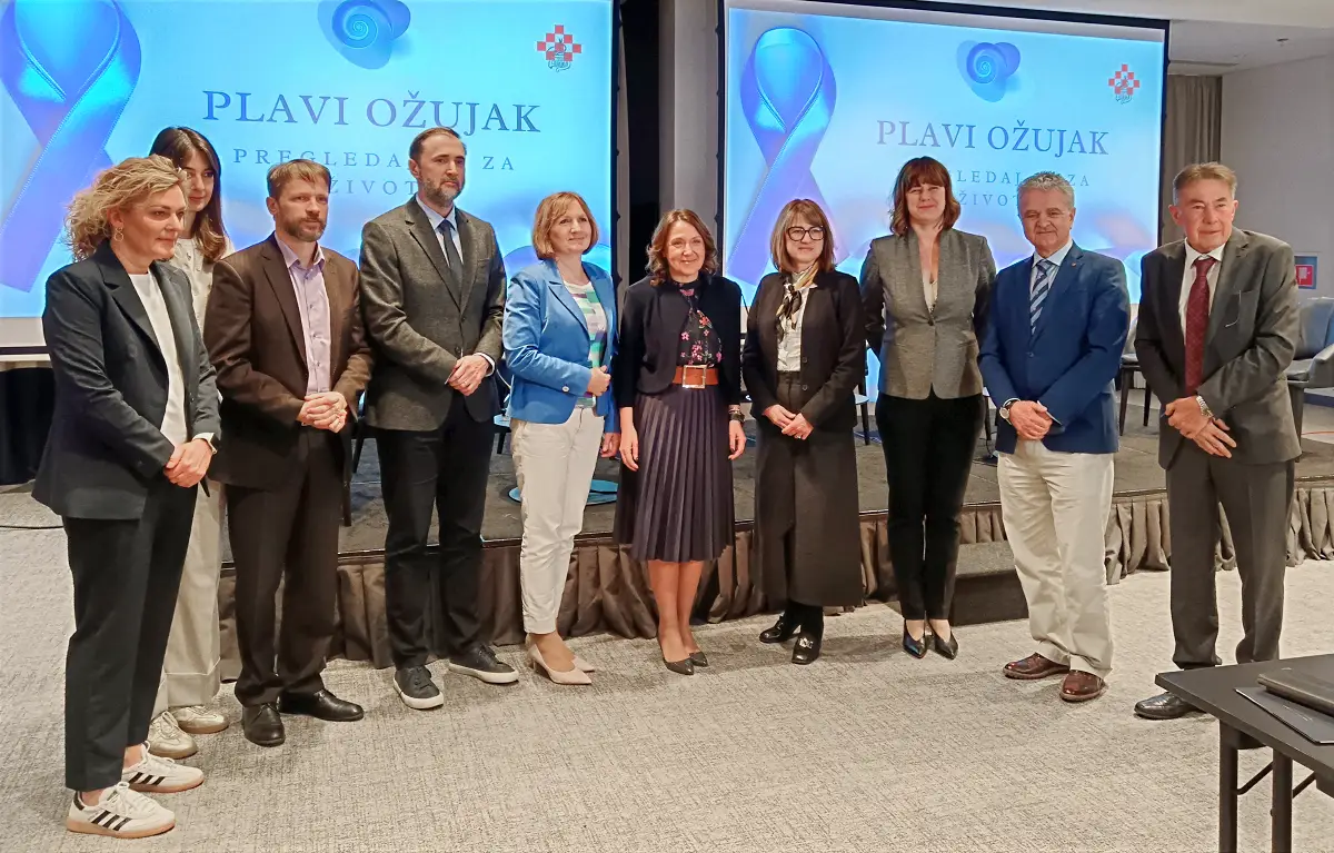 Sudionici konferencije Plavi ožujak – pregledaj se za život!, održana u Zagrebu 19. ožujka 2026.