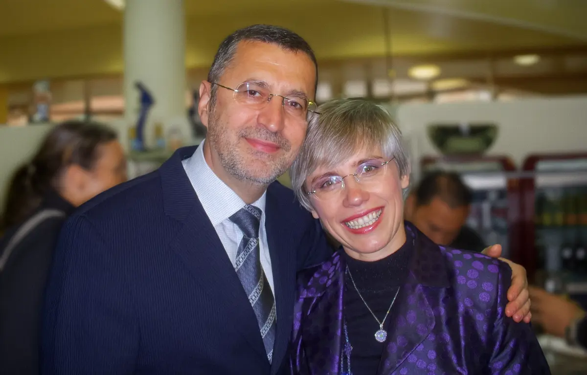 Zajednički portret prof. Krešimir Galešić i prof. Danica Ljubanović na 1st International Renal Pathology Conference La Coruna u Španjolskoj, 2010. godine