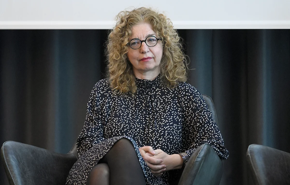 Portret prim. dr. sc. Anuška Budisavljević, onkologinja iz OB Pula, na konferenciji Ovog gosta je dosta 2026., koju organizira Portal Zdravlje; tema liječenje raka dojke u Hrvatskoj i linije liječenja