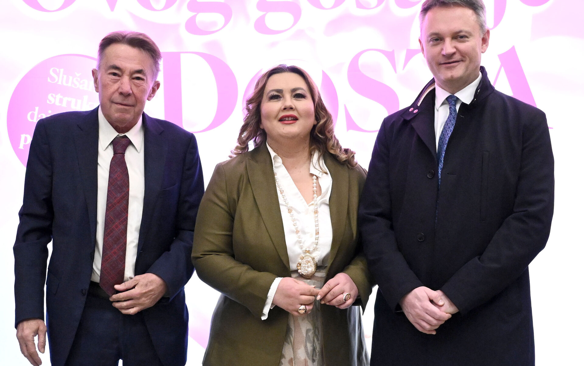 Prof. dr. sc. Stjepko Pleština, Ana Kruhak, prof. dr. sc. Fran Borovečki.