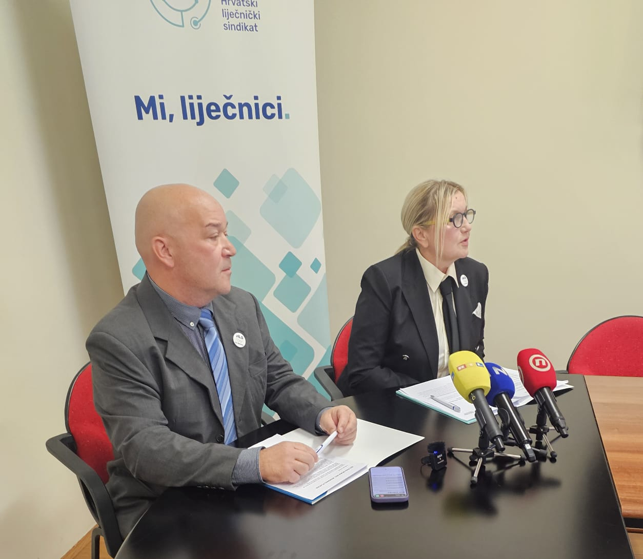HLS Hrvatski liječnički sindikat, press konferencija u Zagrebu